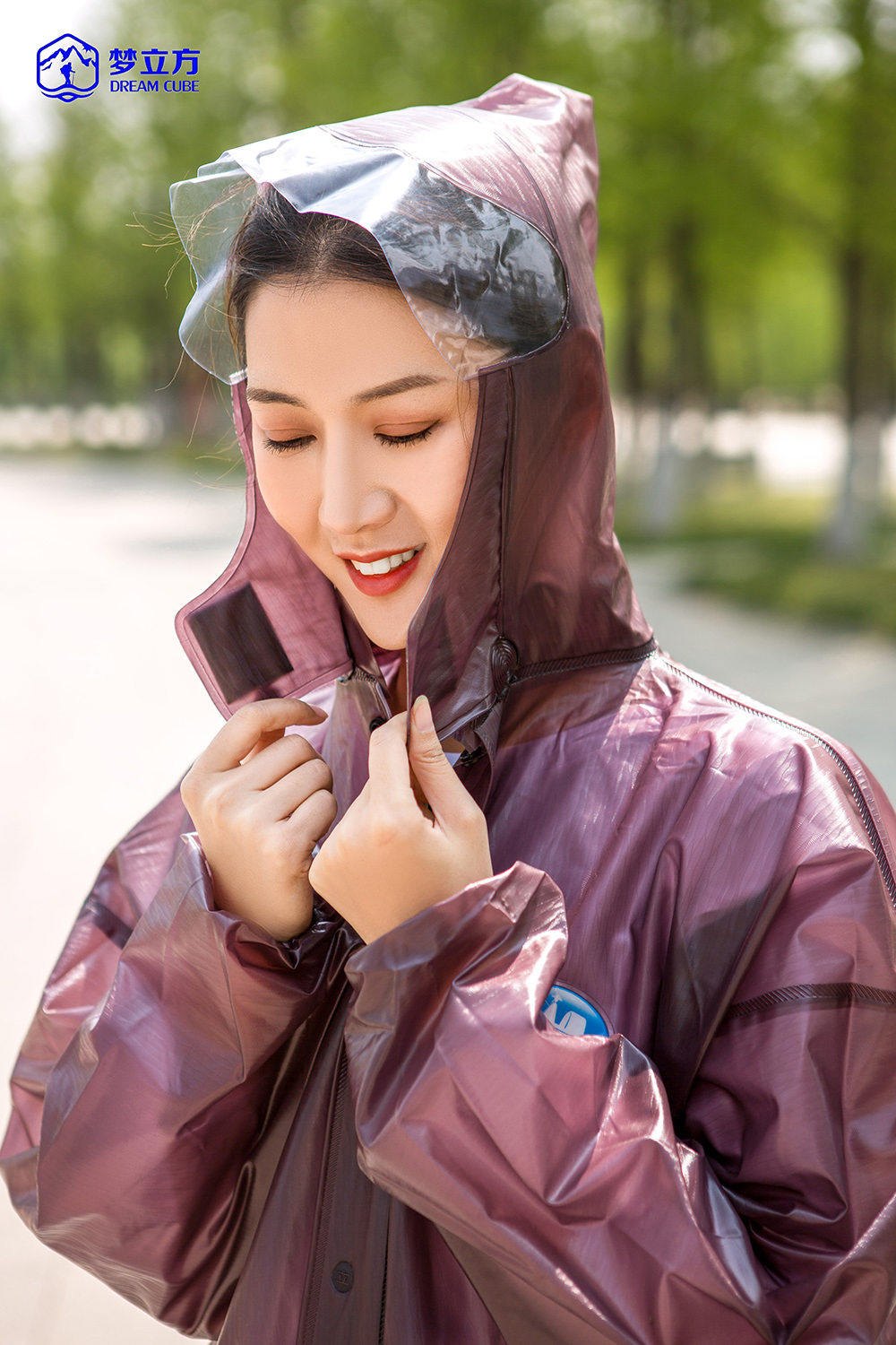 T3603C 黑咖啡海膠皮雨衣套裝